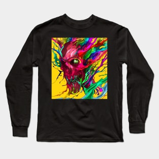 Colorful Skull Long Sleeve T-Shirt